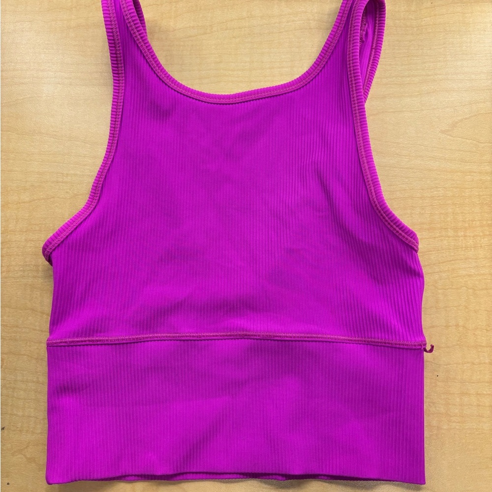 Lululemon Sonic Pink Power Pivot Ribbed Tank